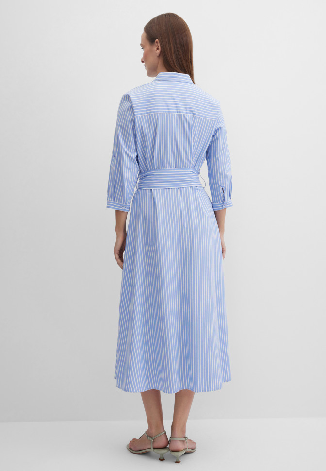 Платье-рубашка в полоску