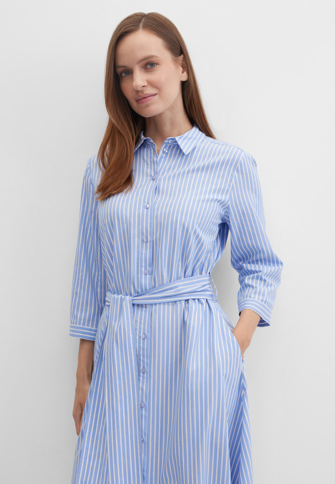 Платье-рубашка в полоску