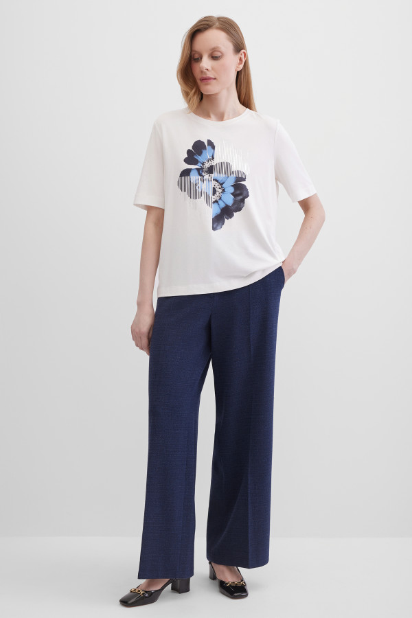 Брюки палаццо с карманами