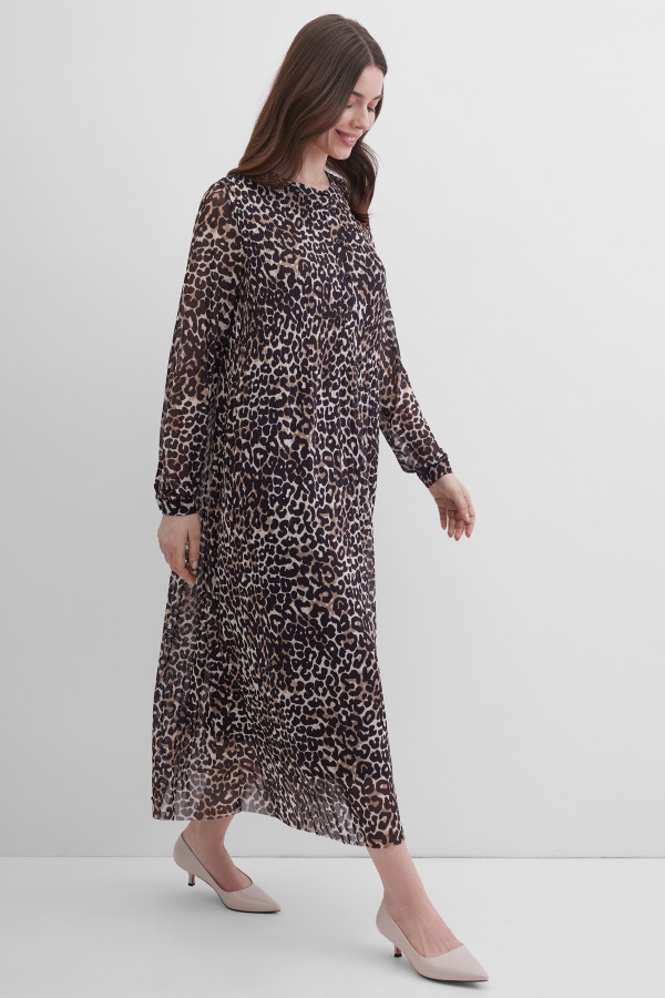 Платье с леопардовым принтом