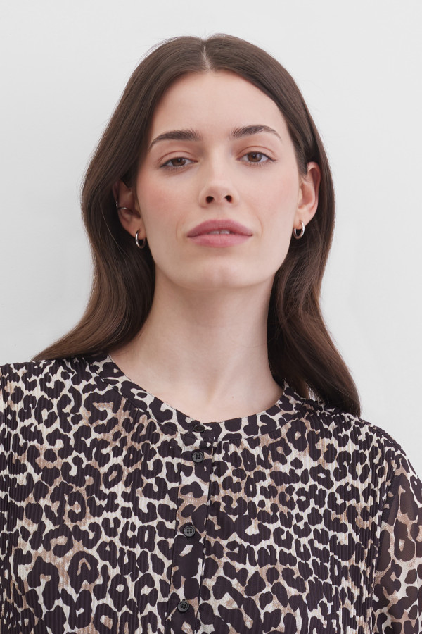 Платье с леопардовым принтом