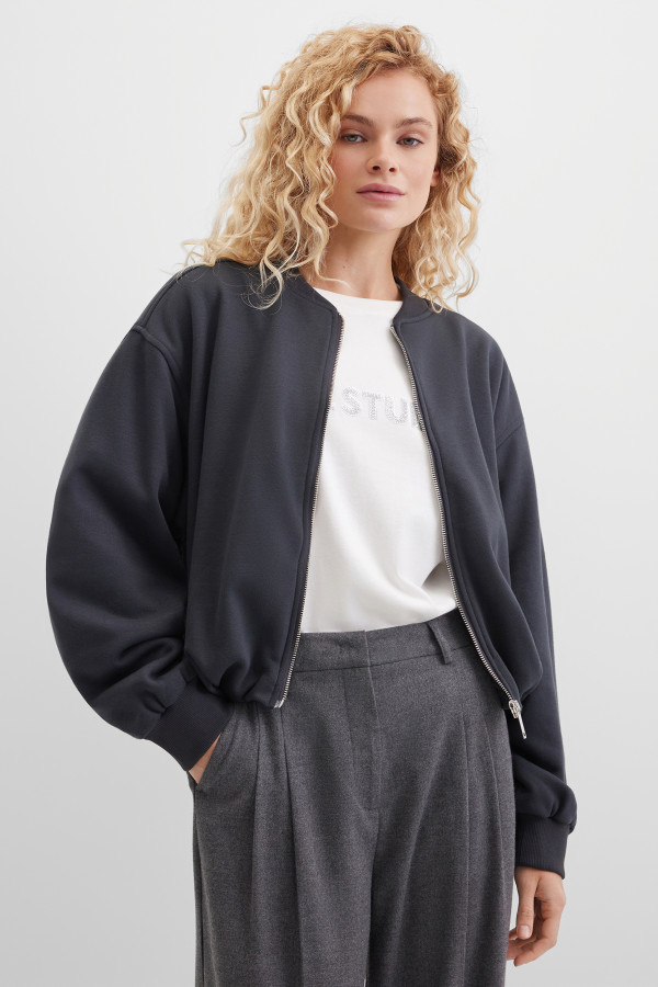 Толстовка укороченная