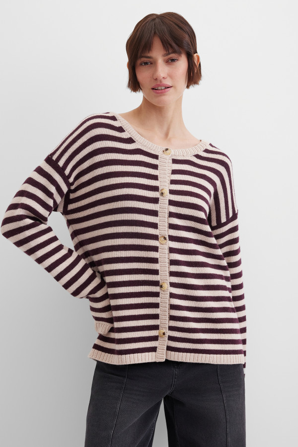 Кардиган в полоску