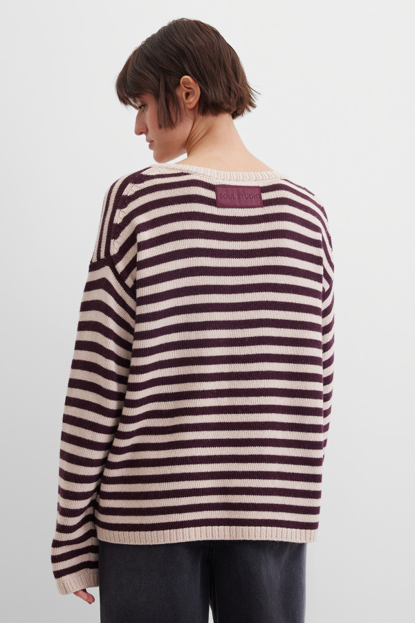 Кардиган в полоску