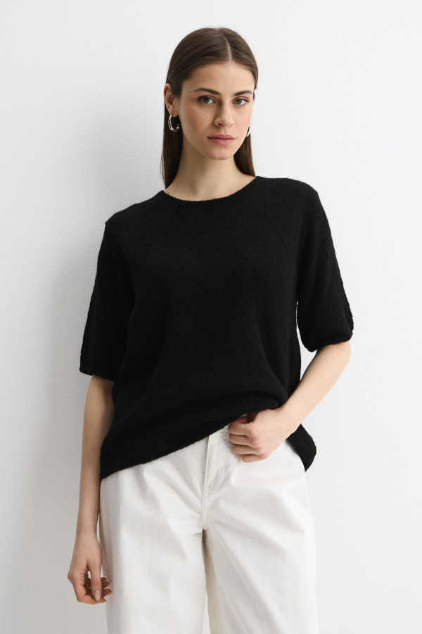 Джемпер с коротким рукавом