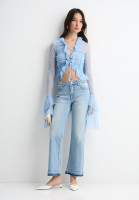 Джинсы укороченные