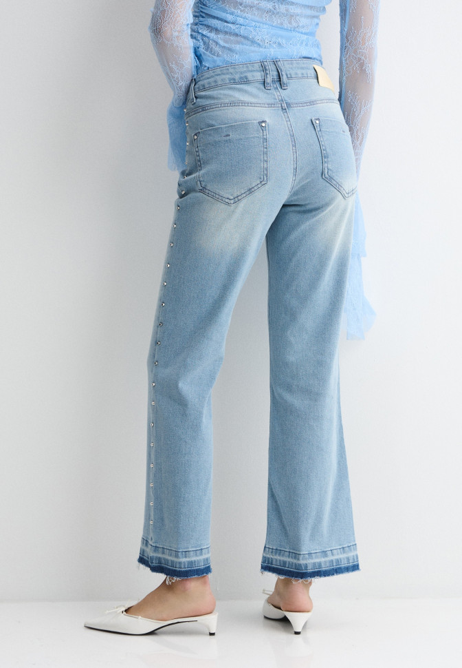 Джинсы укороченные