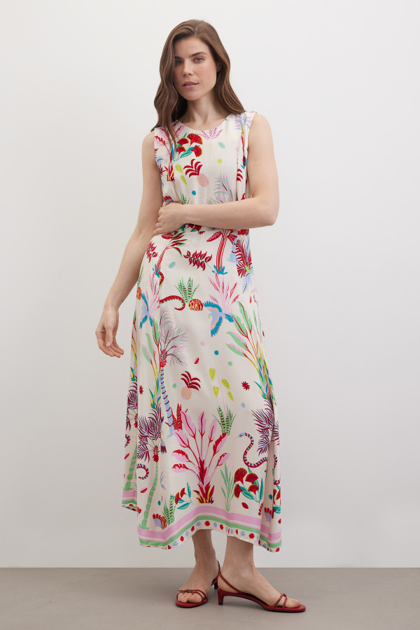 Платье с принтом