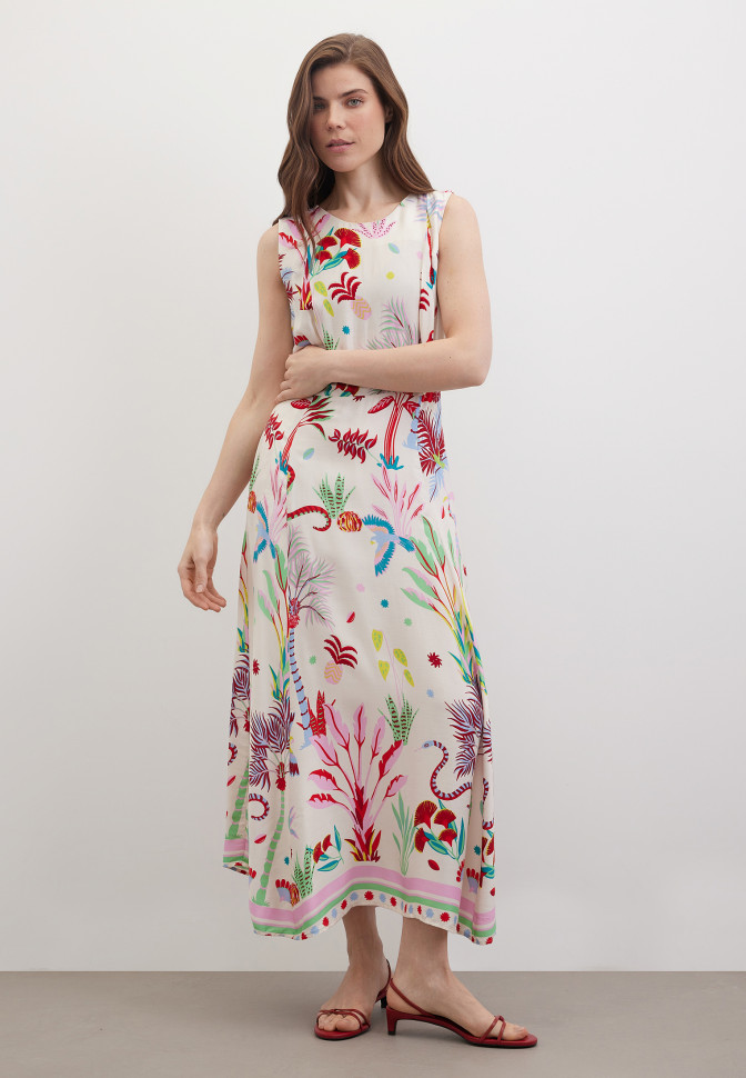 Платье с принтом