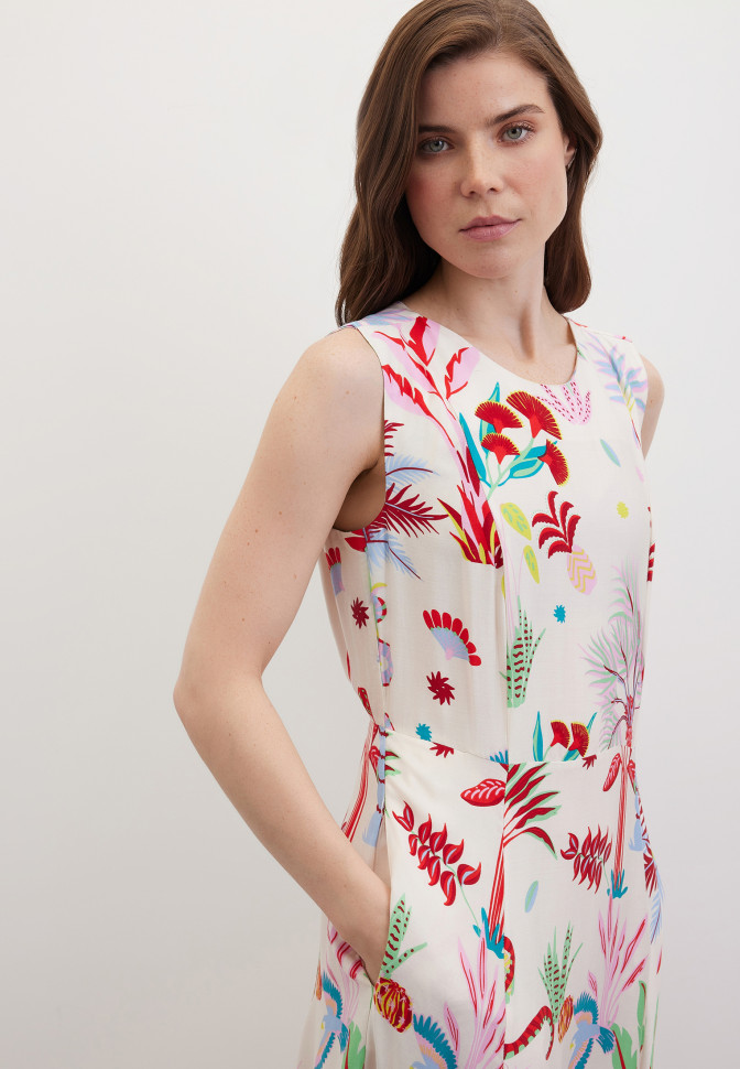 Платье с принтом