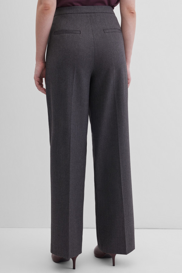 Брюки широкие прямые с карманами