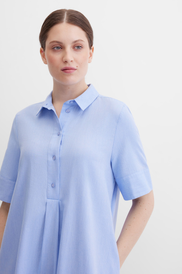 Платье-рубашка миди