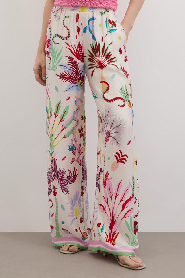 Брюки-палаццо из вискозы