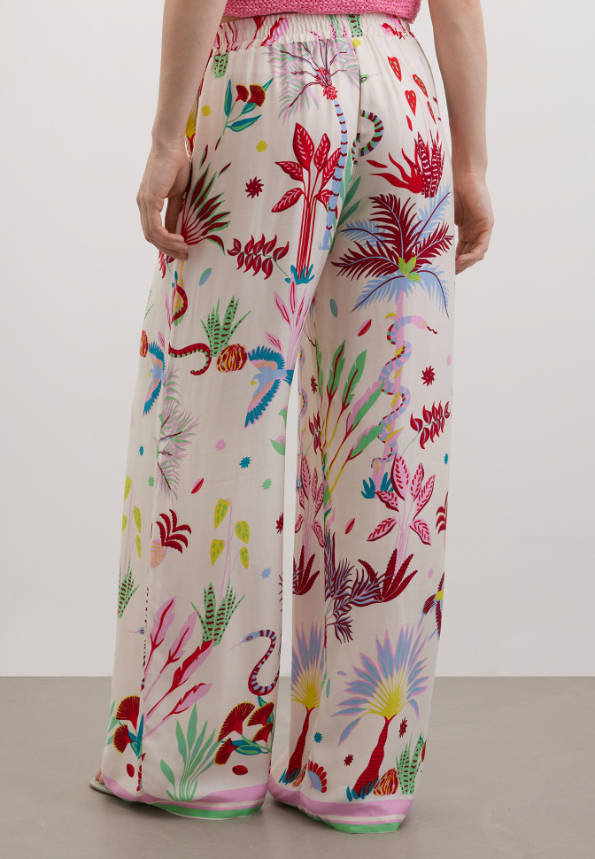 Брюки-палаццо из вискозы