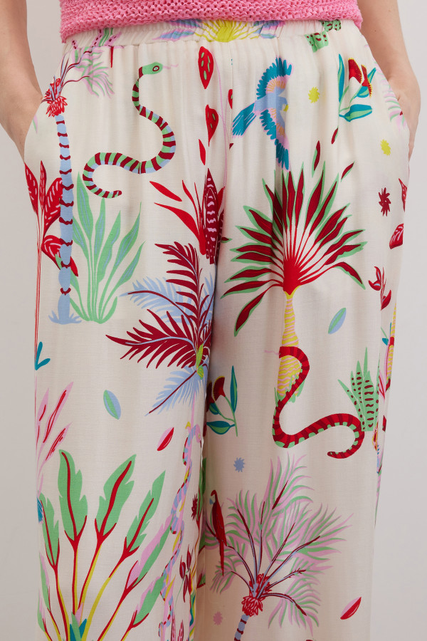 Брюки-палаццо из вискозы