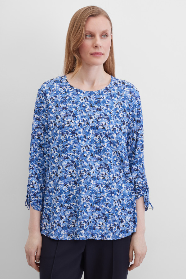 Блузка с принтом с длинным рукавом