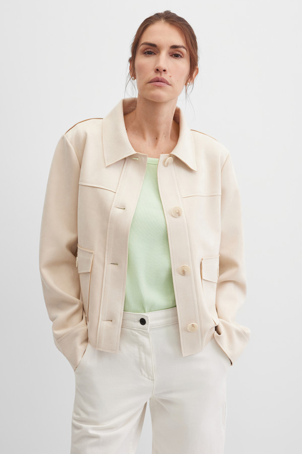 Жакет замшевый