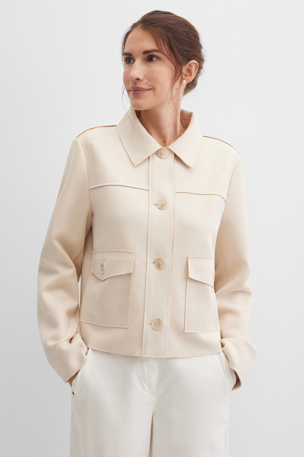 Жакет замшевый