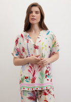 Блузка из вискозы с принтом