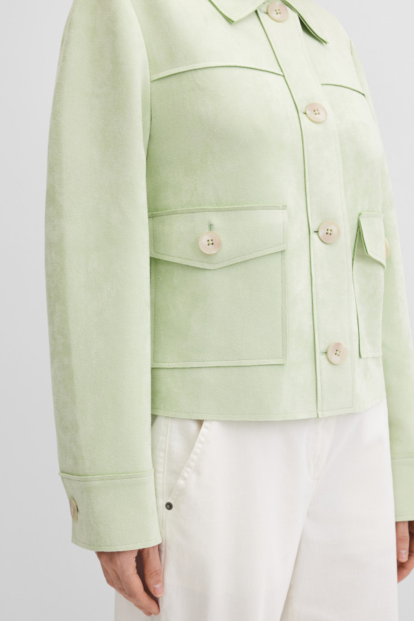 Жакет замшевый