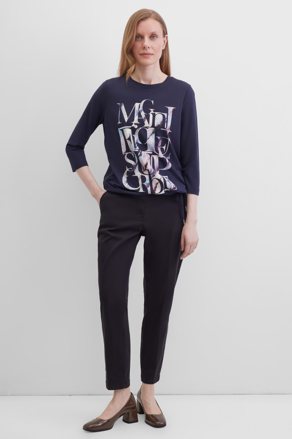 Брюки прямого кроя с карманами