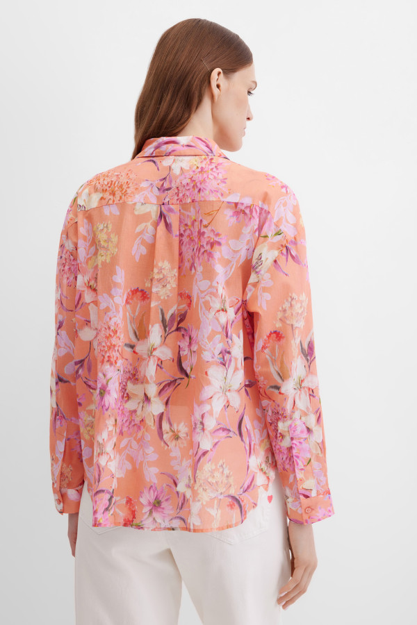 Блузка с цветочным принтом