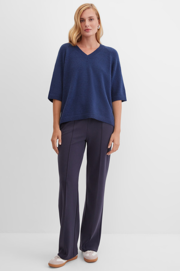 Пуловер прямого кроя