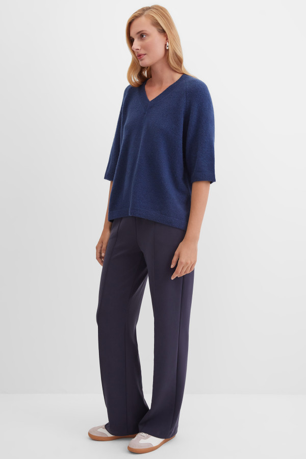 Пуловер прямого кроя