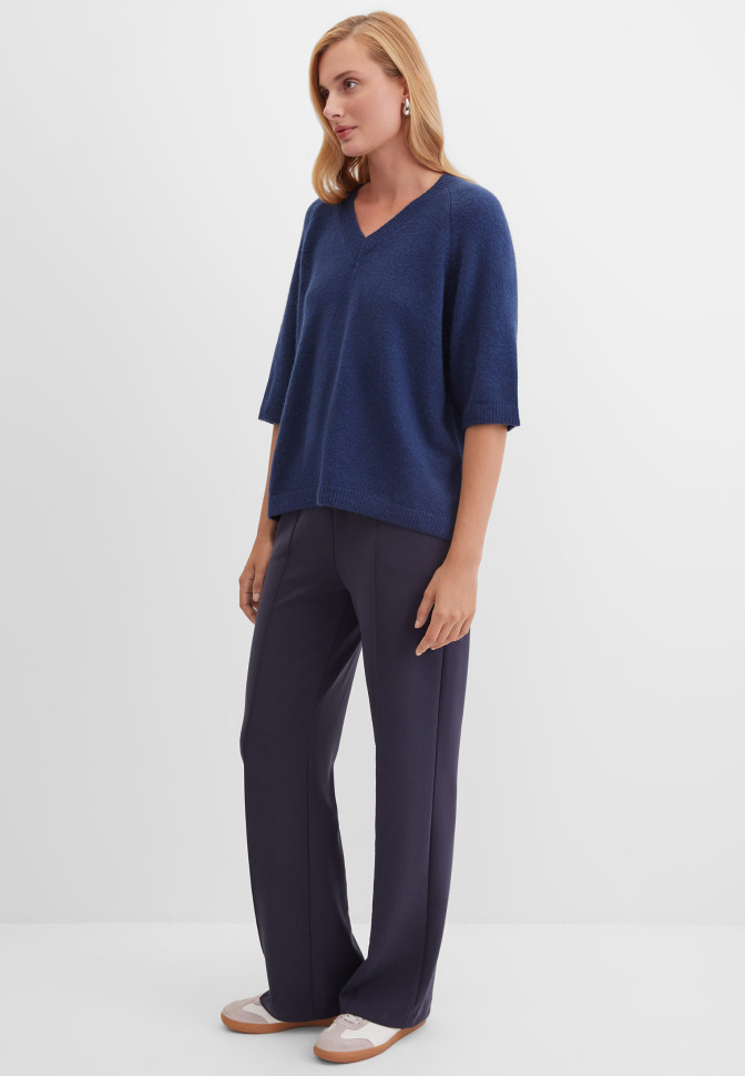 Пуловер прямого кроя