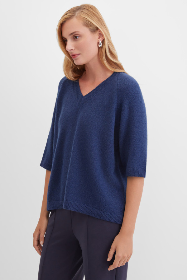 Пуловер прямого кроя