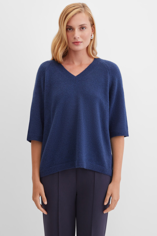 Пуловер прямого кроя