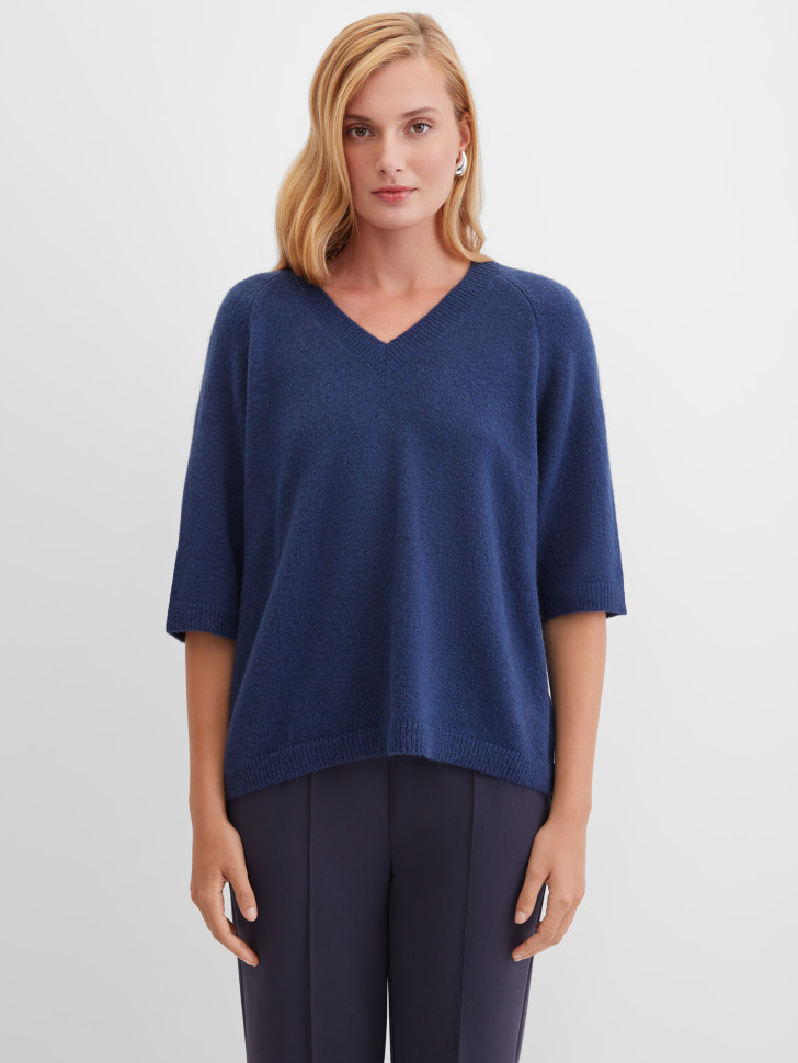 Пуловер прямого кроя