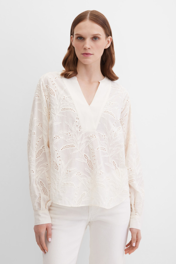 Блузка с длинным рукавом