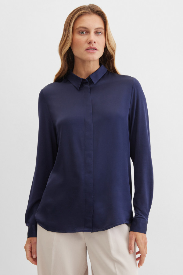 Блузка с длинным рукавом