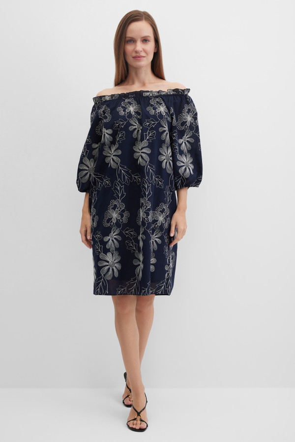 Платье с рукавами-реглан