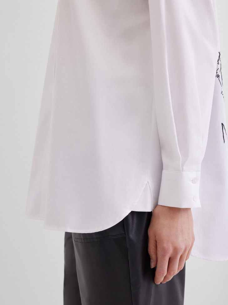 Блузка удлиненного кроя