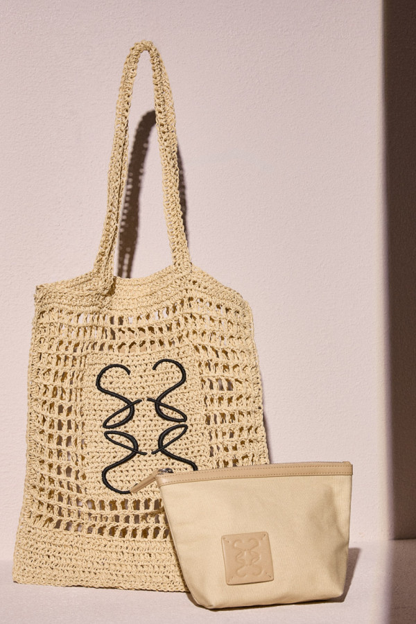 Сумка-шоппер из рафии