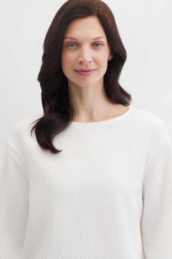 Свитшот из фактурного трикотажа