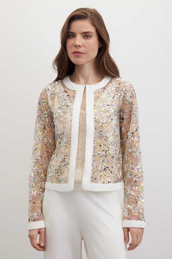 Жакет с пайеткам