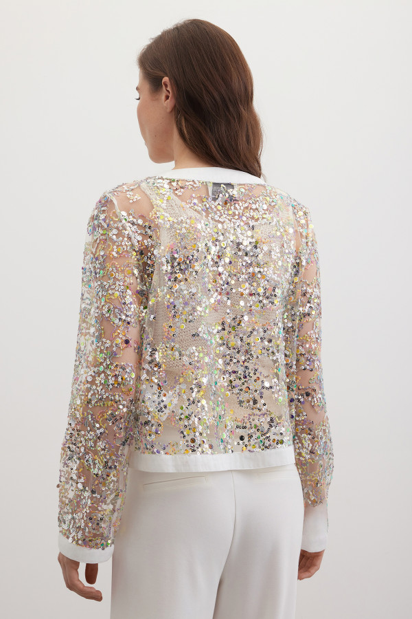 Жакет с пайеткам