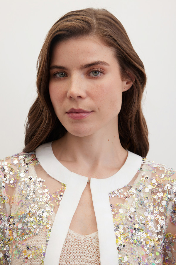 Жакет с пайеткам