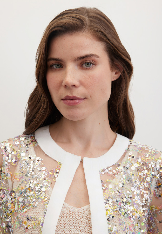 Жакет с пайеткам