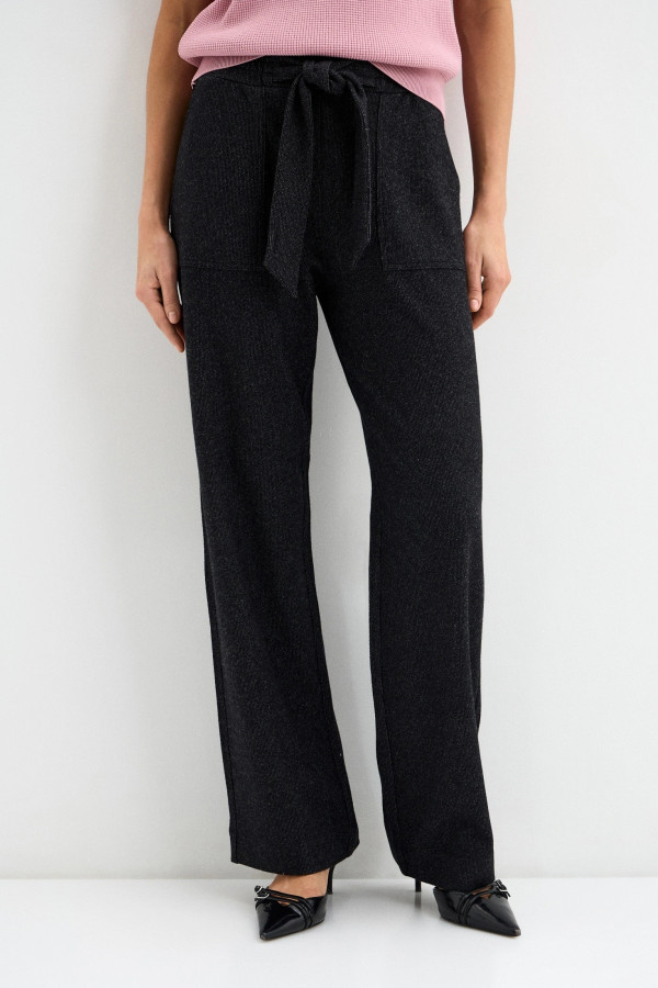 Брюки широкие из трикотажа