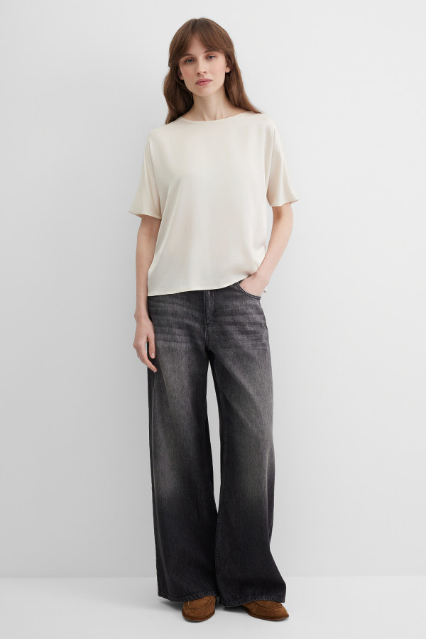 Джинсы широкие трубы wide leg