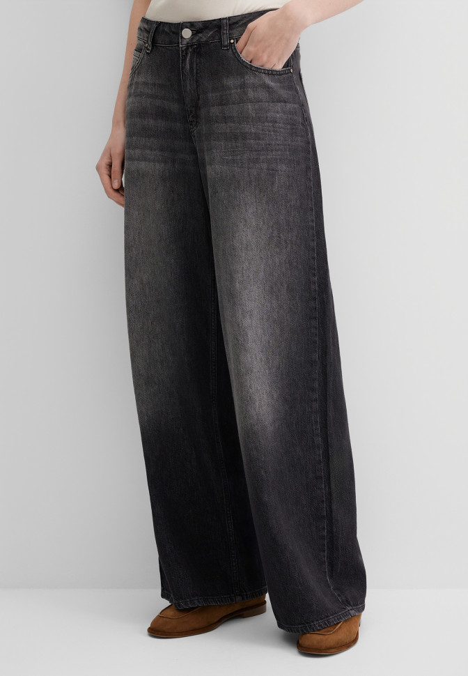 Джинсы широкие трубы wide leg