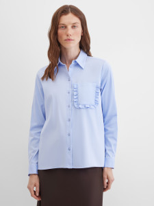 Блузка с накладным карманом