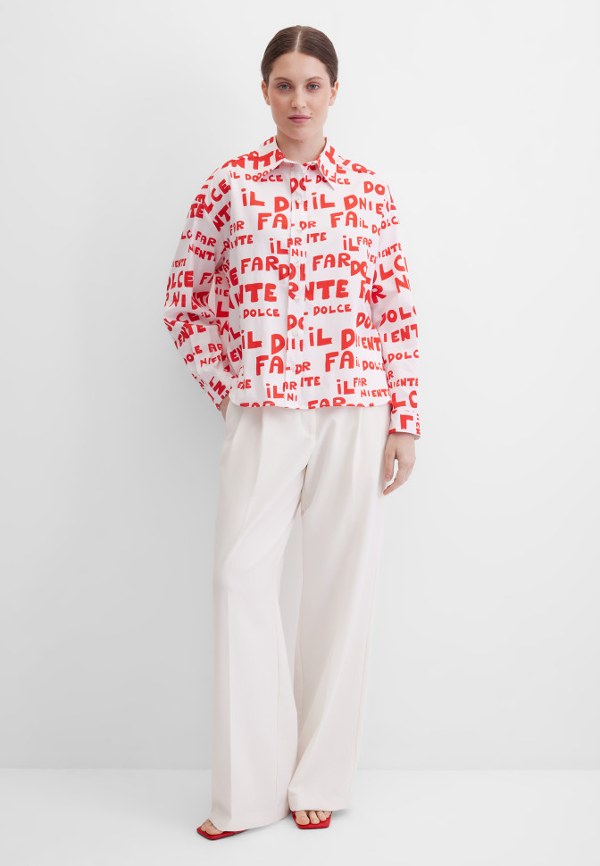 Блузка свободная