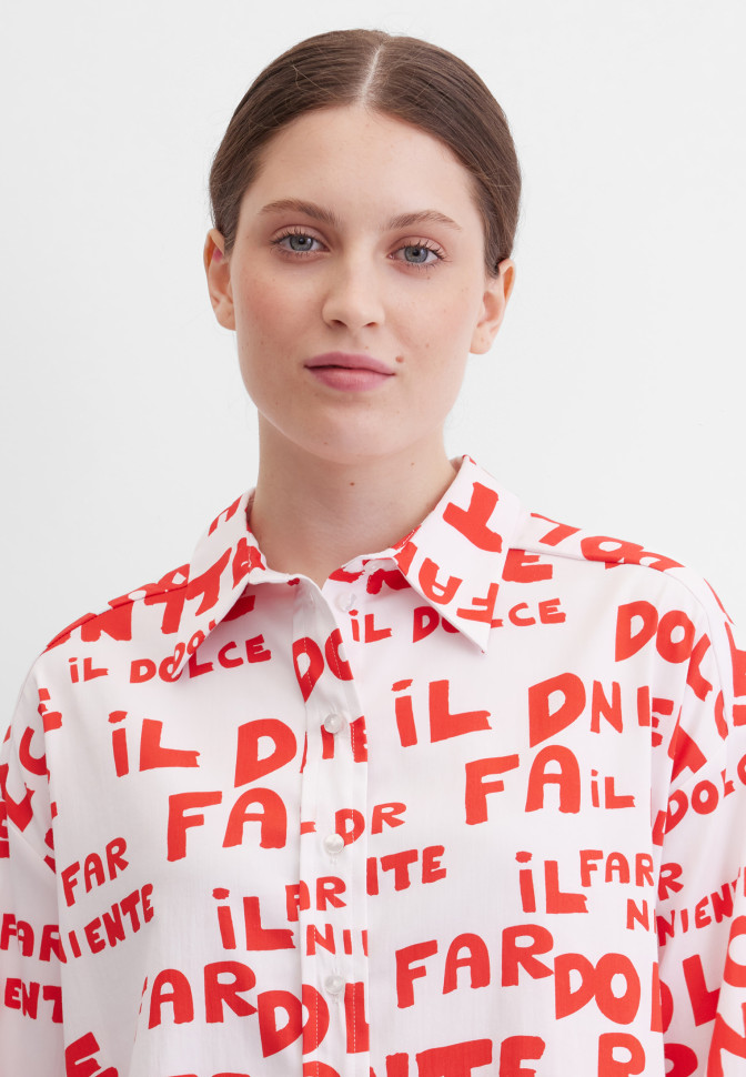 Блузка свободная