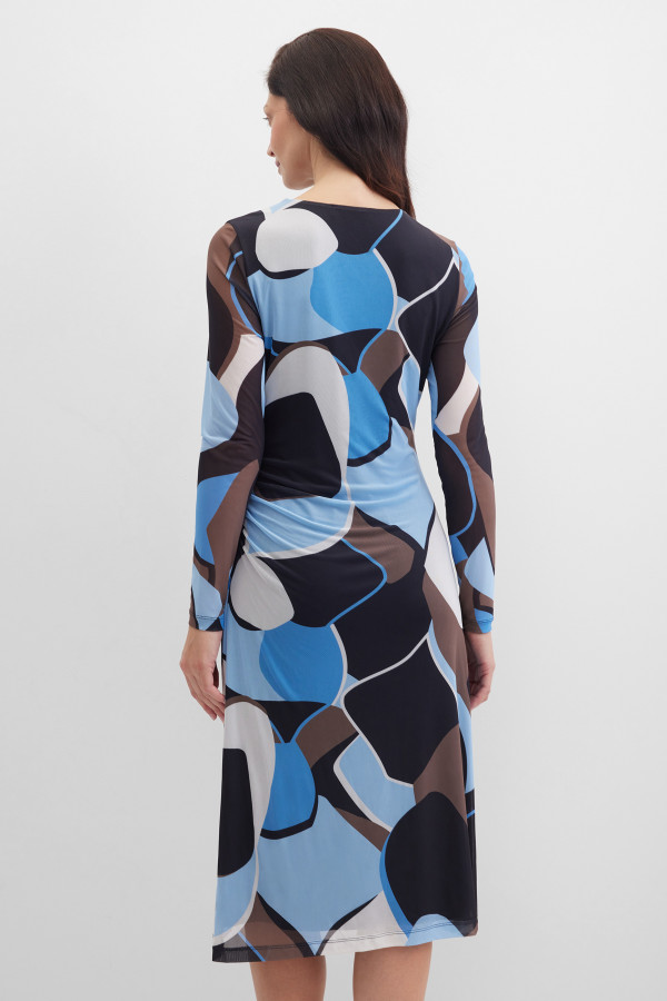 Платье миди с принтом