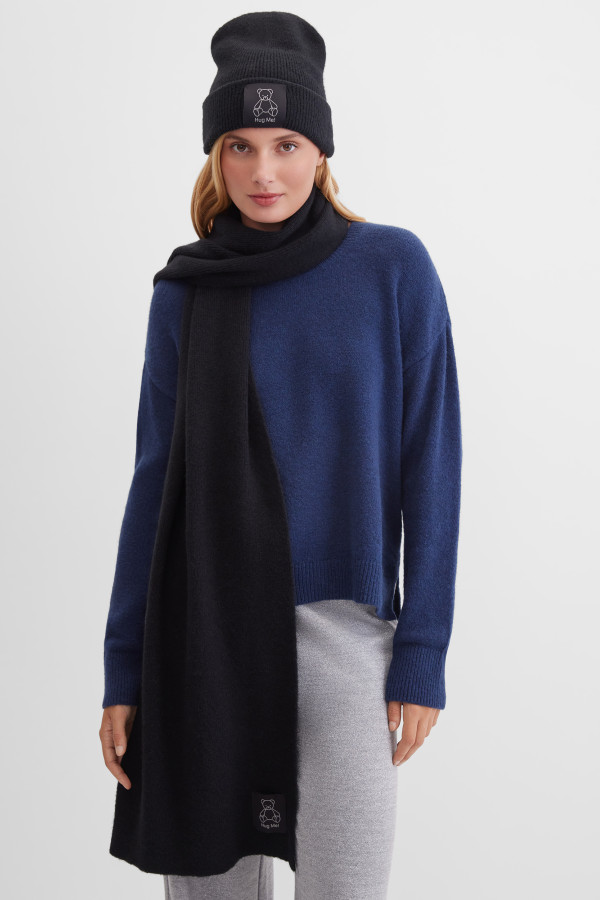 Шапка с шерстью альпаки